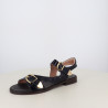 Nu-Pieds Plats Bleu Marine